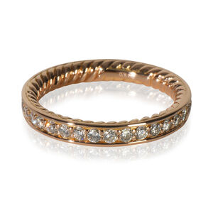 David Yurman Rose Gold Diamond Band